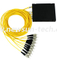 Divisor de fibra PLC, caja de módulo ABS, 0.9 / 2.0 / 3.0mm, SC / LC / FC