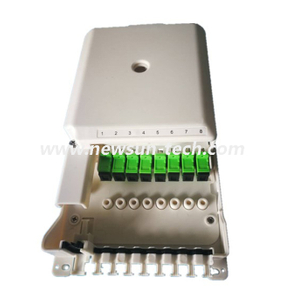 Caja de terminales de fibra óptica NSTB-F8T 8 Puerto FTTH FTTH con divisor