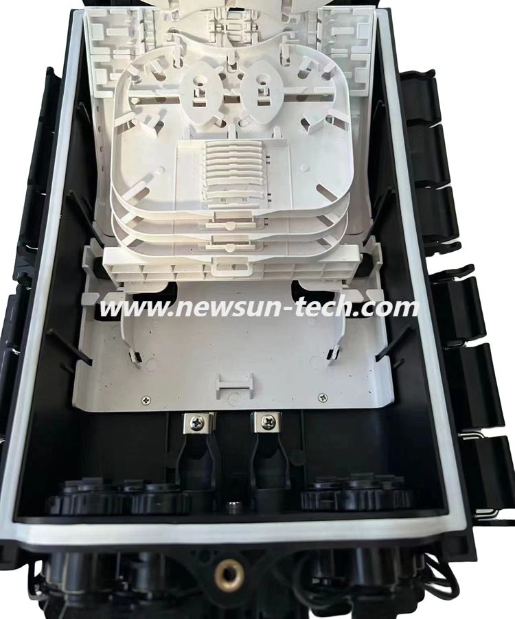 NS-M1016TF 10/16 Core Outdoor IP68 Caja de conector horizontal mecánico