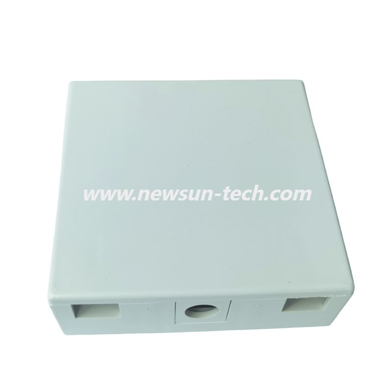 Caja de escritorio de fibra óptica NSTB-EF03 CATV y 3 puertos